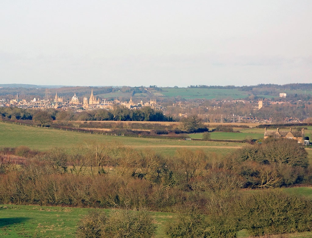 View from Boars' Hill over the Oxford Spires